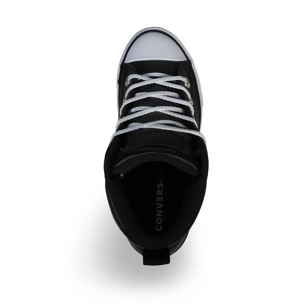 Converse Chuck Taylor All Star Street Youth 2 Black Leather Sneakers 663835C 2